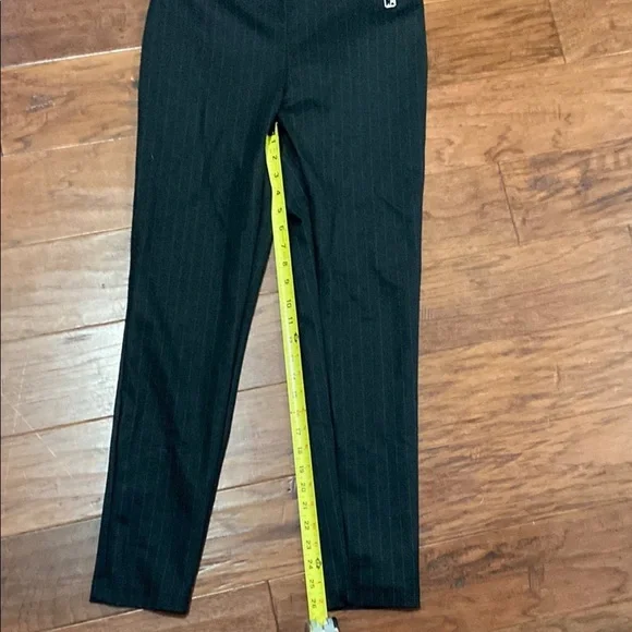 Calvin Klein Black  pinstripe Skinny Pants Sz S - Picture 7 of 8